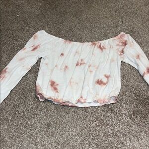 Women's Off-Shoulder Tie-Dye Top